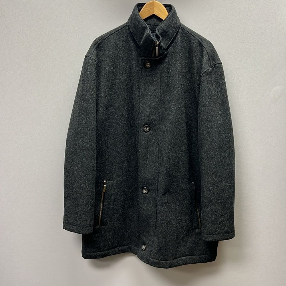 Jos. A. Bank Wool Blend Mid-Length Coat XXL Gray